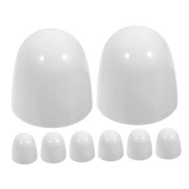 HOMSFOU 8Pcs Universal Toilet Bolt Covers - Easy Installation Decorative Abs Caps for Bathroom Accessories, Fits Various Toilet Parts