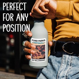 Funny National Park Stickers Set of 3, Fund Parks Not Billionaires Vinyl Decals for Water Bottle Luggage Laptop, Protect Nature Outdoors Camping Stickers Gift for Men, Women, Nature Lovers