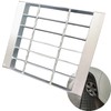 MOSINSBO Galvanized Steel Drain Grate with Base, 12x12 Outdoor Drain