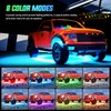 Nilight 4Pcs Car Underglow Neon Accent Strip Lights 256 LEDs