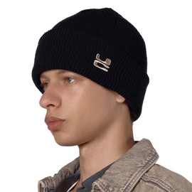 UNDERCONTROL Classic Winter Fisherman Trawler Heavy Beanie Men Women Unisex Soft Warm Knitted Rollup Cuffed Watch Skull Cap (US, Alpha, Medium, Large, Black)