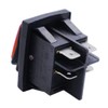 Twidec/2Pcs Waterproof DC12V Rocker Toggle Switch Red LED Light Illuminated