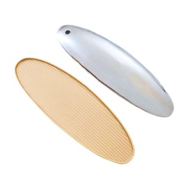 Dickly 2x Hair Barrettes for Women Spring French Hair Clips Girls Hairpins Metal Lady Simple for Long Thick Hair Blank DIY Craft, Matte Gold Small