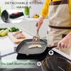 Moss & Stone Square Grill Pan for Indoor Cooking, 11-Inch