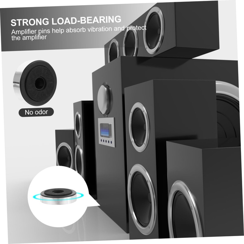 OSALADI 12pcs Amplifier Feet Pads Speaker Isolation Stand Base for