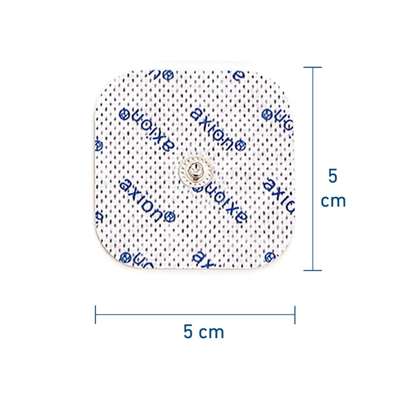 4 axion Elektroden-Pads 5x5 cm kompatibel mit Compex EMS-Geräten