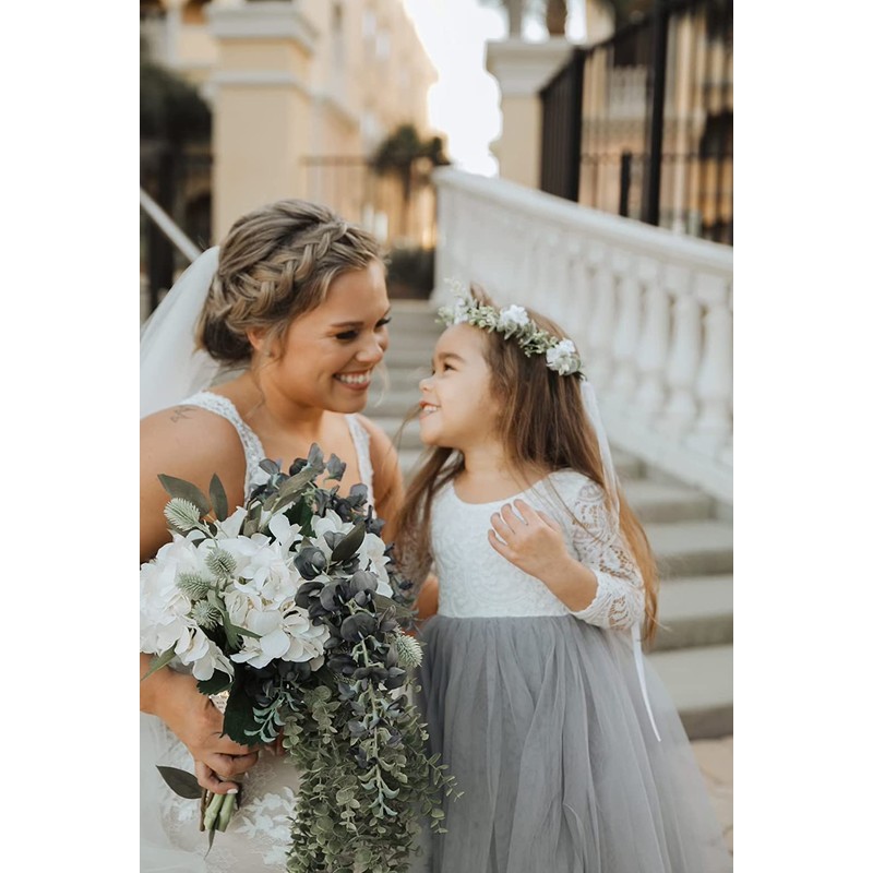 Merroyal Girls Flower Crown Floral Headpiece Floral Crown Wedding Festivals