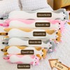 Long Cat Plush Pillow Soft Cat Hugging Pillow Stuffed Animal