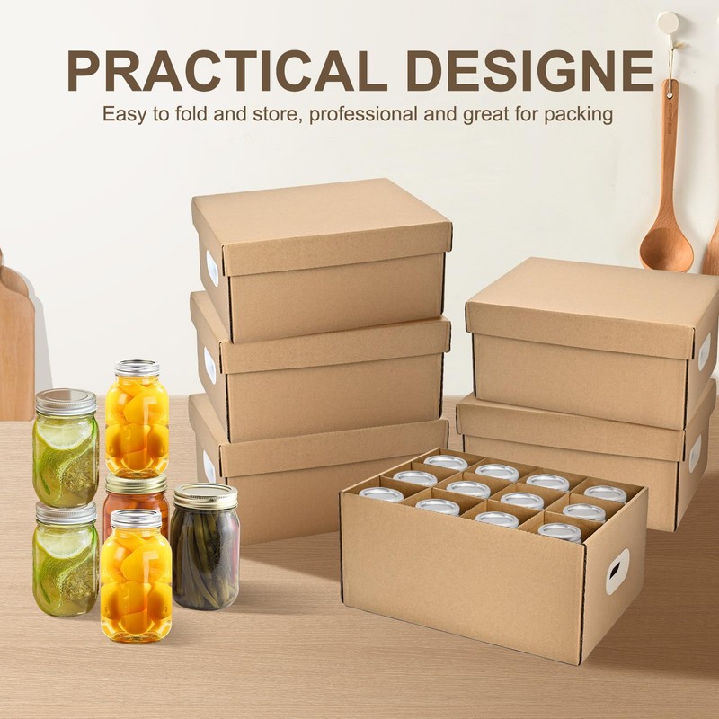 PPXHFV 6 Pcs Canning Jar Storage,Fits 32 oz Jars Regular