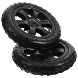 ULTECHNOVO Shopping Cart Wheels, Laundry Cart Wheels 2pcs Shopping Cart Wheels Grocery Cart Wheels Replacement Laundry Cart Tie Rod Plastic