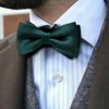 Barry.Wang Emerald Green Bow Ties for Men Pre-tied Bow Tie