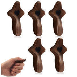 wellhouse Cross My Heart/Encouragement Gift Wood Comfort Stress Relief Cross for Clutching, Clinging and Praying Religious Gift