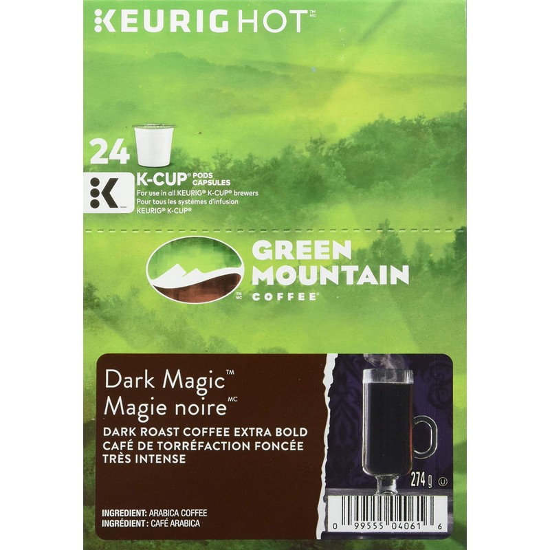 Green Mountain Coffee Dark Magic single serve K-Cup pods for