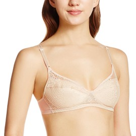 Gunze EB1228H Women's Wireless Bra, Lightweight Bra, Super Wireless,, New Crystal Beige, A85