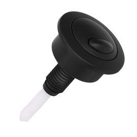 Black Toilet Flush Button, Dual Flush Toilet Push Button, Adjustable Toilet Flusher Button, Modern Minimalist Design for Toilet, Compatible with Twyford Toilet Flush Button, Black