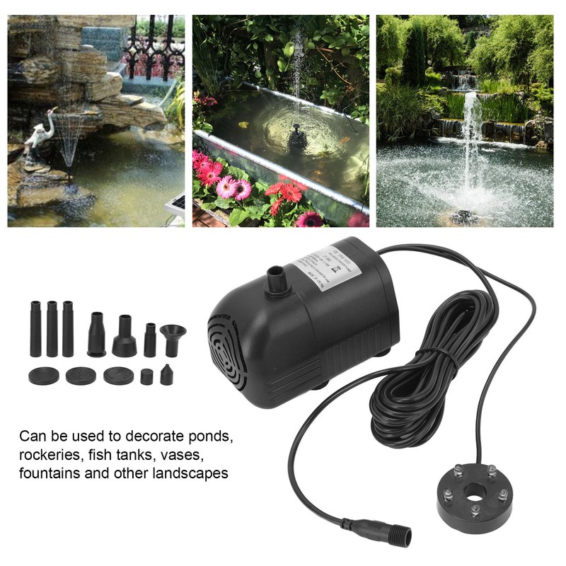 Solar Water Pump ABS Submersible Decorative Fountain Brushless Pump with
