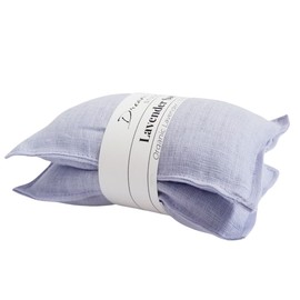 Organic Lavender Gift Set - Pair of Lavender Sachets, Drawer Freshener, Eco-friendly Flax Linen - Soft Lavender