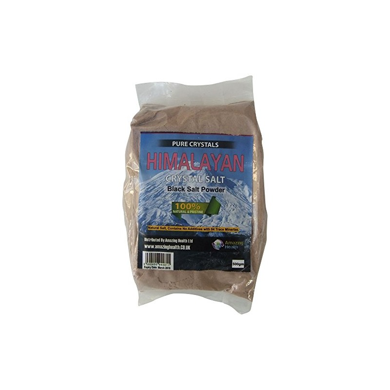 Himalayan Black Salt Powder for Seasoning 500g