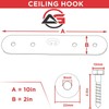 PUNCH BAG CEILING HOOK by Athletics Gear | 18-guage Heavy