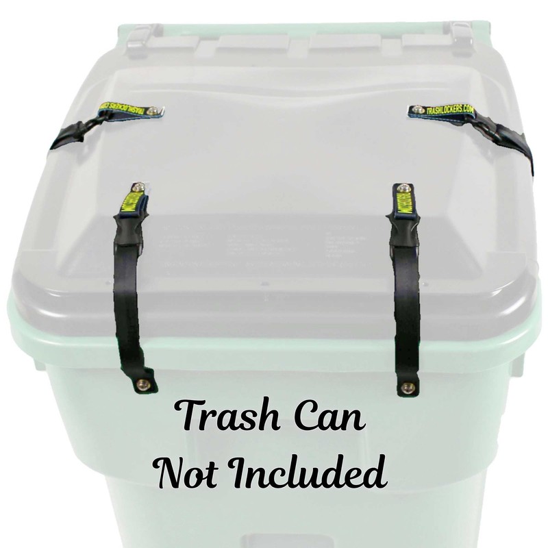 Ultimate Black Bear Trash Lock -Animal Proof existing Trash cans,
