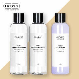 Dr. Sis Stemi Korea Shampoo Set Dr. Sis Reset Cream Shampoo 2+Treatment 1 Set / Cellplex Therapy Sheet Mask Pack Gift / 스테미코리아 샴푸세트 닥터시스 리셋 크림샴푸2+트리트먼트1 세트 / 셀플렉스 테라피 시트마스크팩 선물