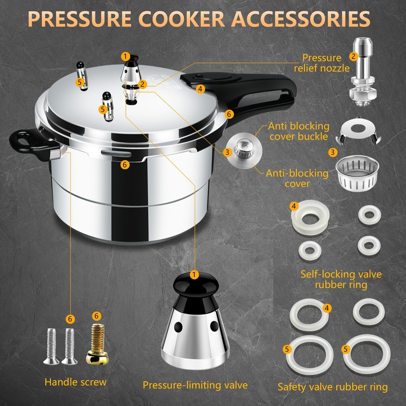 2PCS Universal Pressure Cooker Relief Jigger Valve with Exhaust Rod,