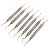 7 Pieces Teeth Plaque Remover Kit Multiple Shapes Metal Cleaning