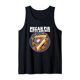Retro Pecan Nuts Pecan Pie Naughty And Nice Tank Top