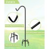 Garbuildman 76 Inch Tall Shepherd Hooks with 5-Forked Base, Adjustable