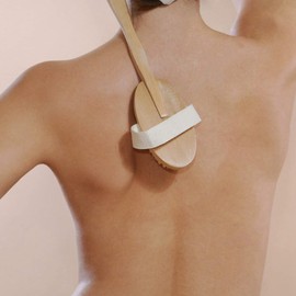 Lyaciomn Dry Brushing Body Brush Set of 2, Dry Skin Exfoliating Brush, Handle Back Scrubber for Shower, Dry Brush for Cellulite