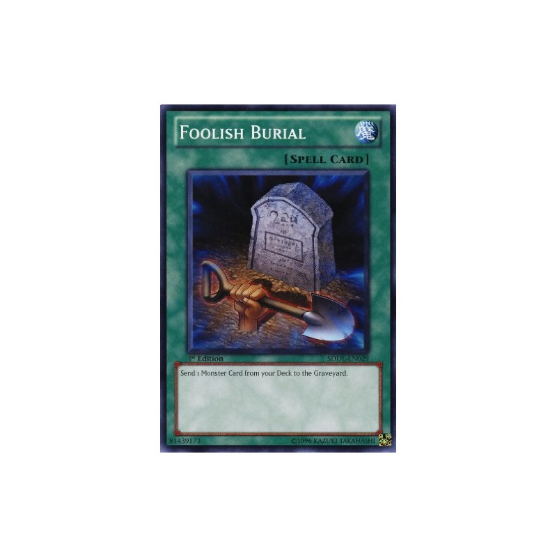 YuGiOh Dragunity Legion Structure Deck Single Card Foolish Burial SDDL-EN029