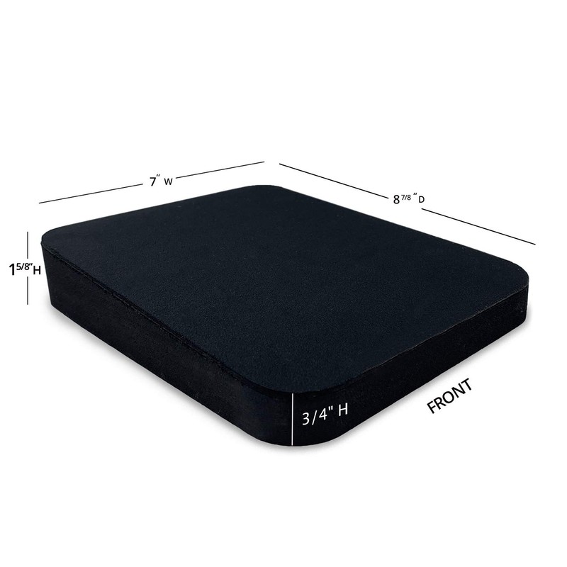ErgoWorks Wedge Mouse Pad - Black, 7" x 8.875" x
