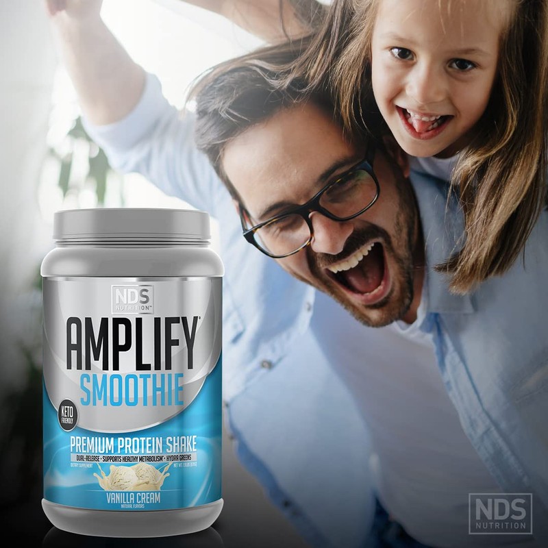 AMPLIFY NDS Nutrition Smoothie Premium Whey Protein Powder Shake with