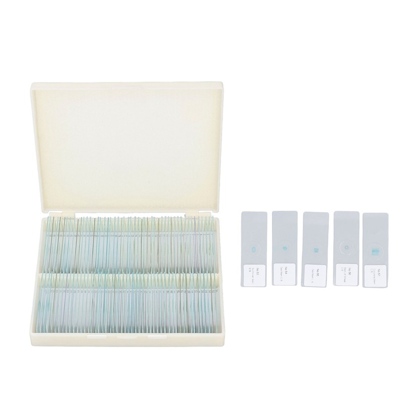 100pcs Microscope Slides Rounded Edge Plants Blank Microscope Slides for