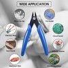 Wire Flush Cutters, Duogalia 5 Pack Zip Tie Cutters for
