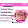 Heart Sticky Note Holder with Stencil Pink, Sticky Note Dispenser