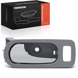 A-Premium Rear Left Driver Side Interior Door Handle Compatible with Buick Lacrosse, Allure, 2005 2006 2007 2008 2009, Gray Housing with Zinc Chrome Lever, Replace# 15779703