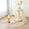 Sioloc 5 Pack Beige Cheesecloth Table Runner,10ft Gauze Boho Romantic