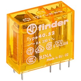finder Plug-in/board relay, 12 V AC, 2 W, 8 A, 1 piece, 40.52.8.012.0000