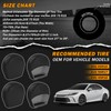 Kistrba PVC Tire Covers 4pcs Compatible with 2018-2025 Toyota Camry,