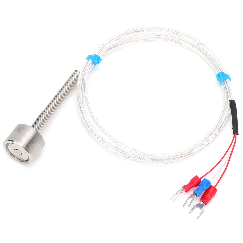 PT100 Magnetic Temperature Sensor Waterproof Adsorption Thermistor -60 to +150℃(5meters