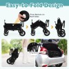Babyjoy Wagon Stroller for 2 Kids Push Pull Double Stroller