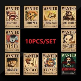 Generic 10 x One Piece Luffy Straw Hat Pirates Wanted Poster HIGH QUALIT (16.5" x 11.5")