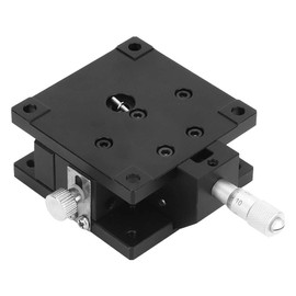 Linear Stage Z Axis,SEMZA-60T Manual Micrometer Trimming Platform Slide Table Fine Tuning Bearing Vertical Linear Stage for Positioning,Testing Equipment,Movement,Etc 60 * 60 * 30mm