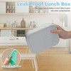 Realand Leak-proof Silicone Bento Lunch Box, Silicone Lunch Container with
