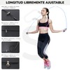 Cuerda para saltar crossfit box salto rapido tamaño ajustable mangos