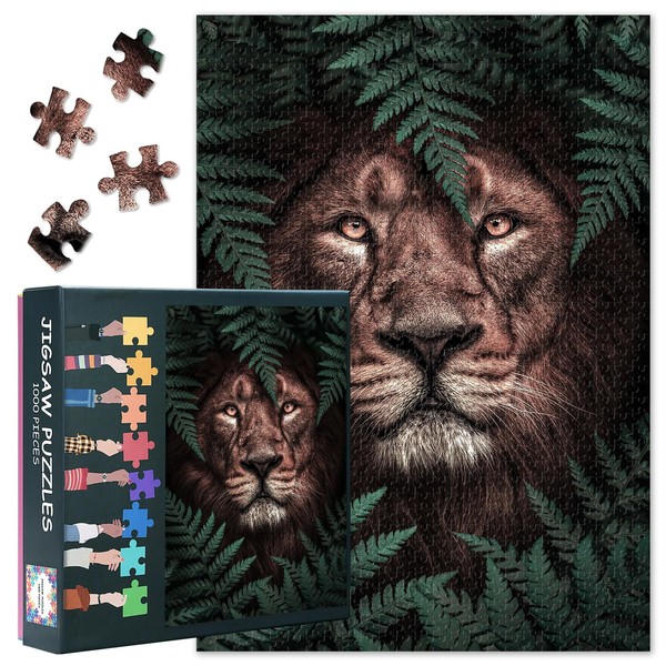 Puzzle 1000 Pieces Adults, Cheetah in the Jungle Puzzles Adults,