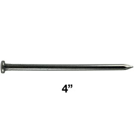 4 Inch Bright Common Nail (20D) 45 pounds ~1,310 Nails. Good for general construction projects