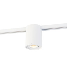 Qazqa - Modern Modern 1-Phase Track Spot I Spotlight I Ceiling Spotlight I Ceiling Spotlight I Lamp I Light White - Rondoo Up I Living Room I Bedroom - Steel Round - LED Suitable for GU10