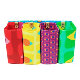 Magnetic Detachable Bag in Bag Organizer Insert for Purse/Tote/Handbag/Backpack - Many Styles, 5" and 7" Heights, Multicolored, Medium